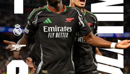 网球-【欧冠】萨卡马丁内利破门，阿森纳总分5比1双杀皇马