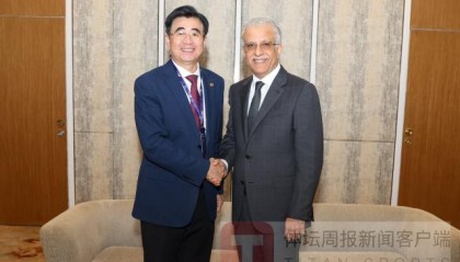 企鹅体育新闻站-宋凯会见AFC主席萨尔曼 提出承办一届U17亚洲杯